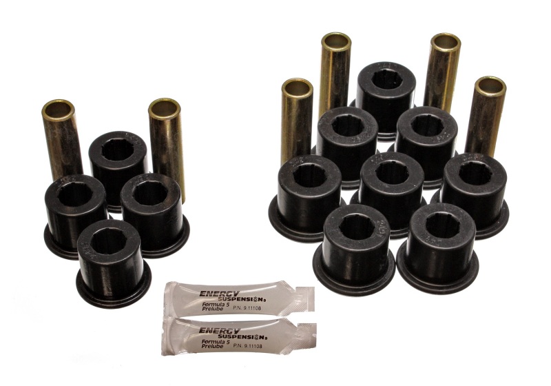 Dodge Dakota Leaf Spring Bushing Set - Rear - Energy Suspension - Performance Polyurethane - Black - `97-`04 Dodge Dakota Leaf Spring Bushing Set - Rear - Energy Suspension - Performance Polyurethane - Black - `97-`04